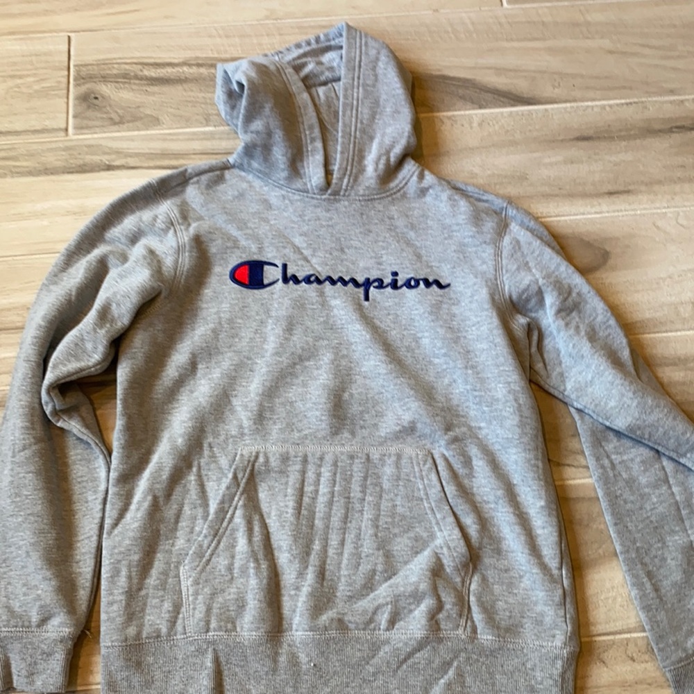 grey champion hoodie
